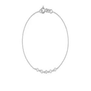 0.20CTW Moissanite Dainty Chain Diamond Bracelet