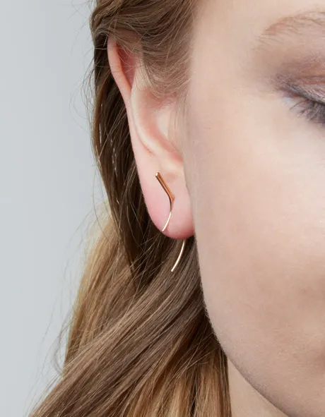 14GF Floating Branch Earrings