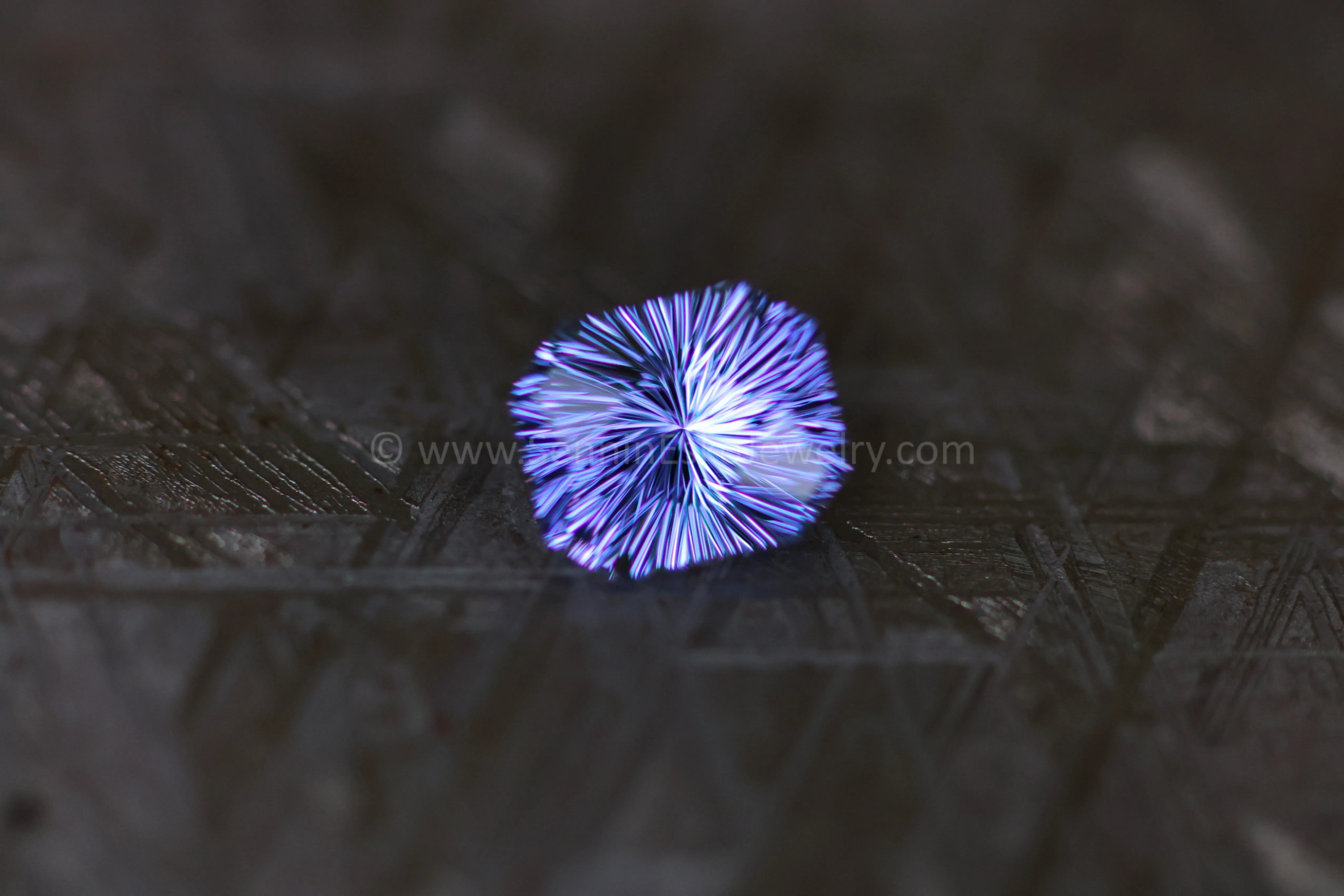 2.3 Carat Purple/Blue Tanzanite Octagon - 8.5x7.2mm - Fantasy Cut