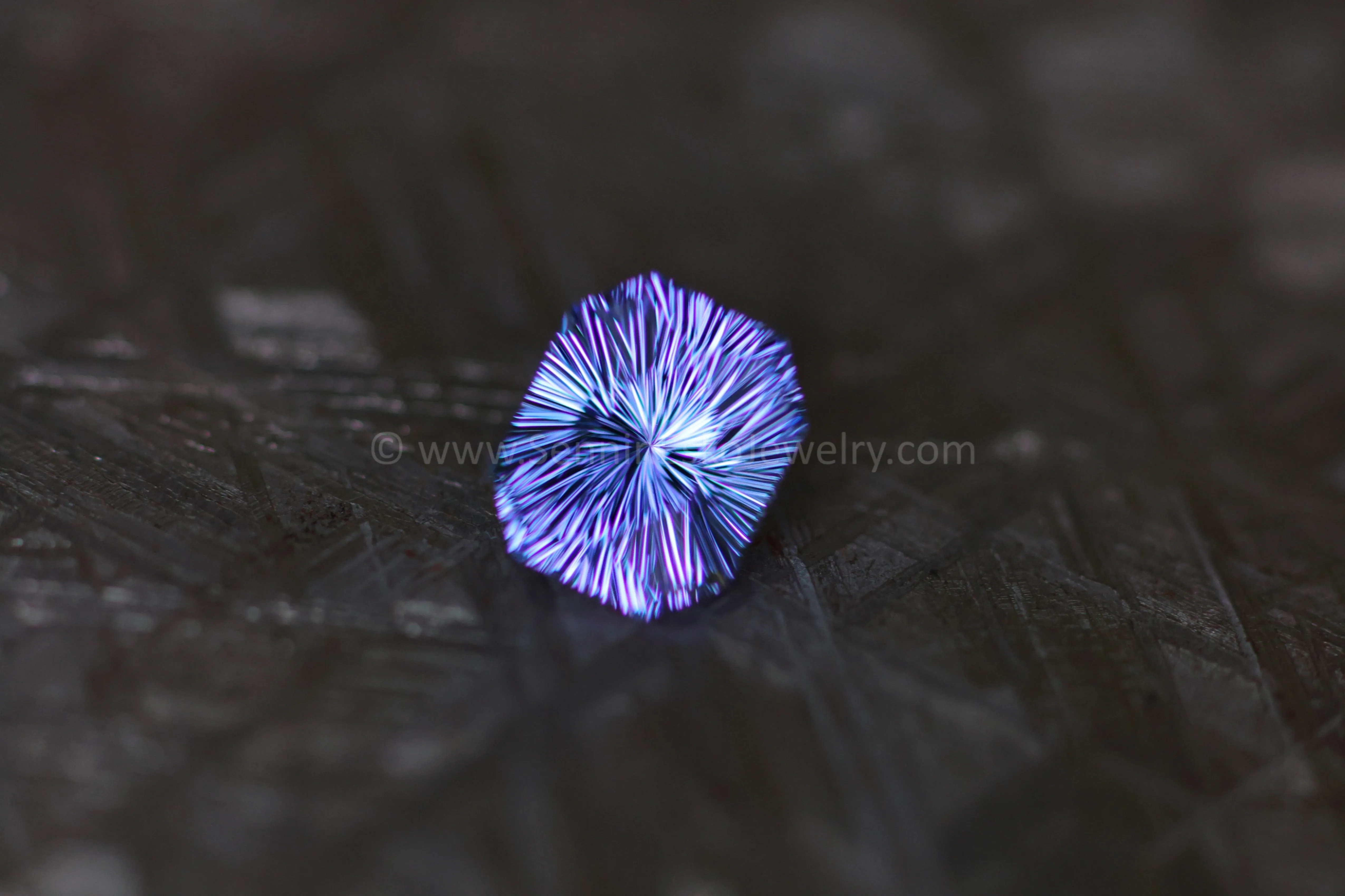 2.3 Carat Purple/Blue Tanzanite Octagon - 8.5x7.2mm - Fantasy Cut