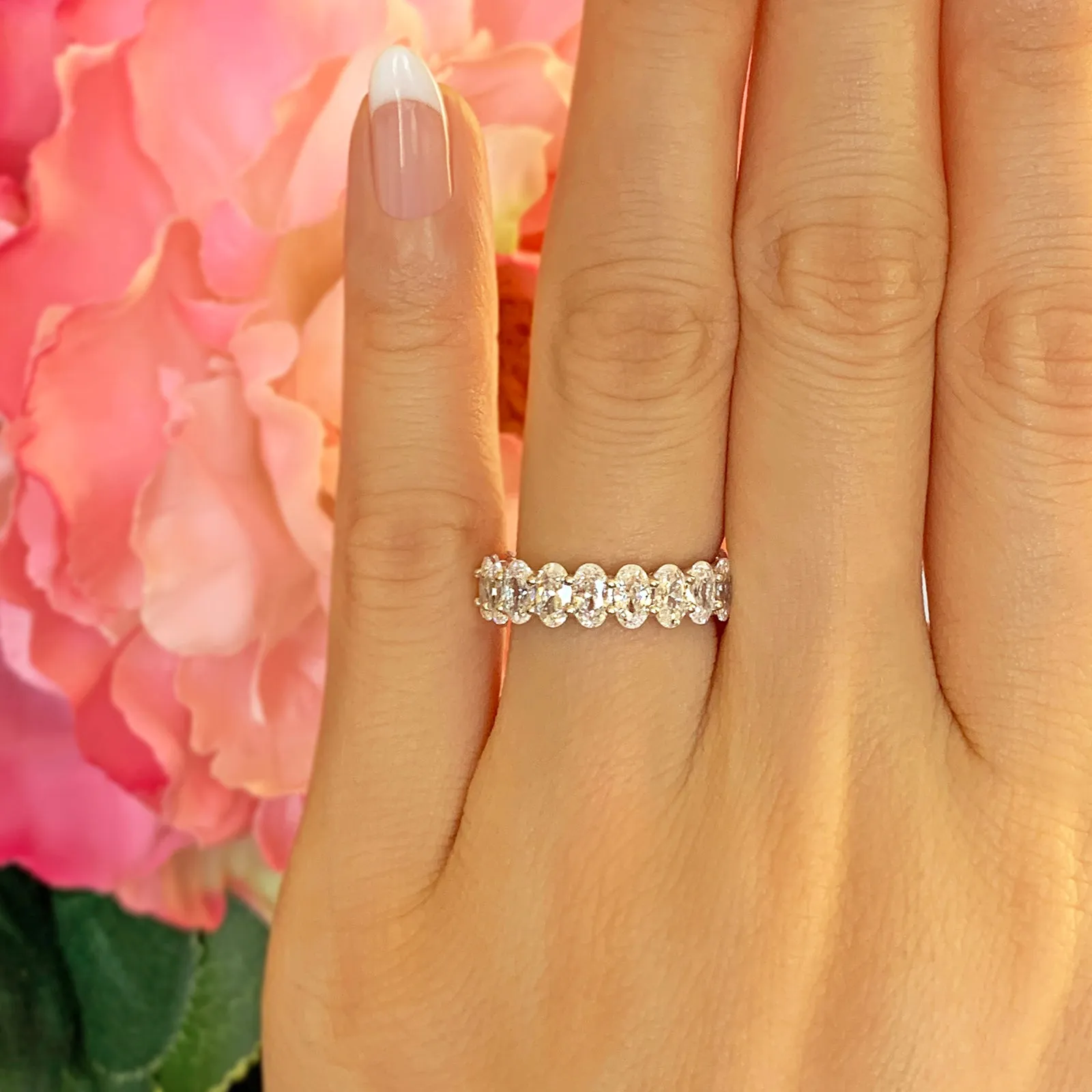 4 ctw Oval Eternity Band