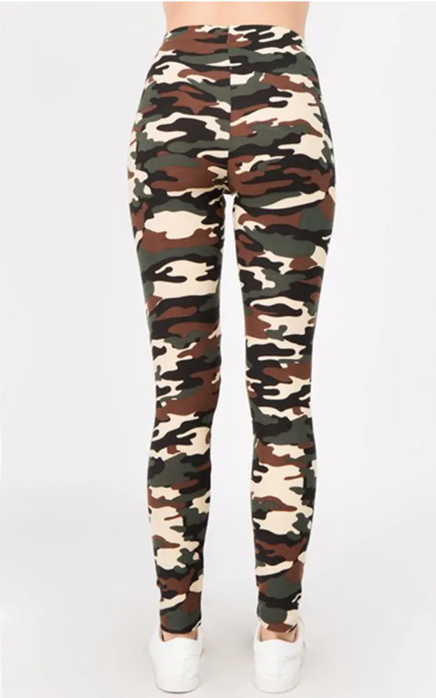 827PT352 Classic Camo-Print Leggings