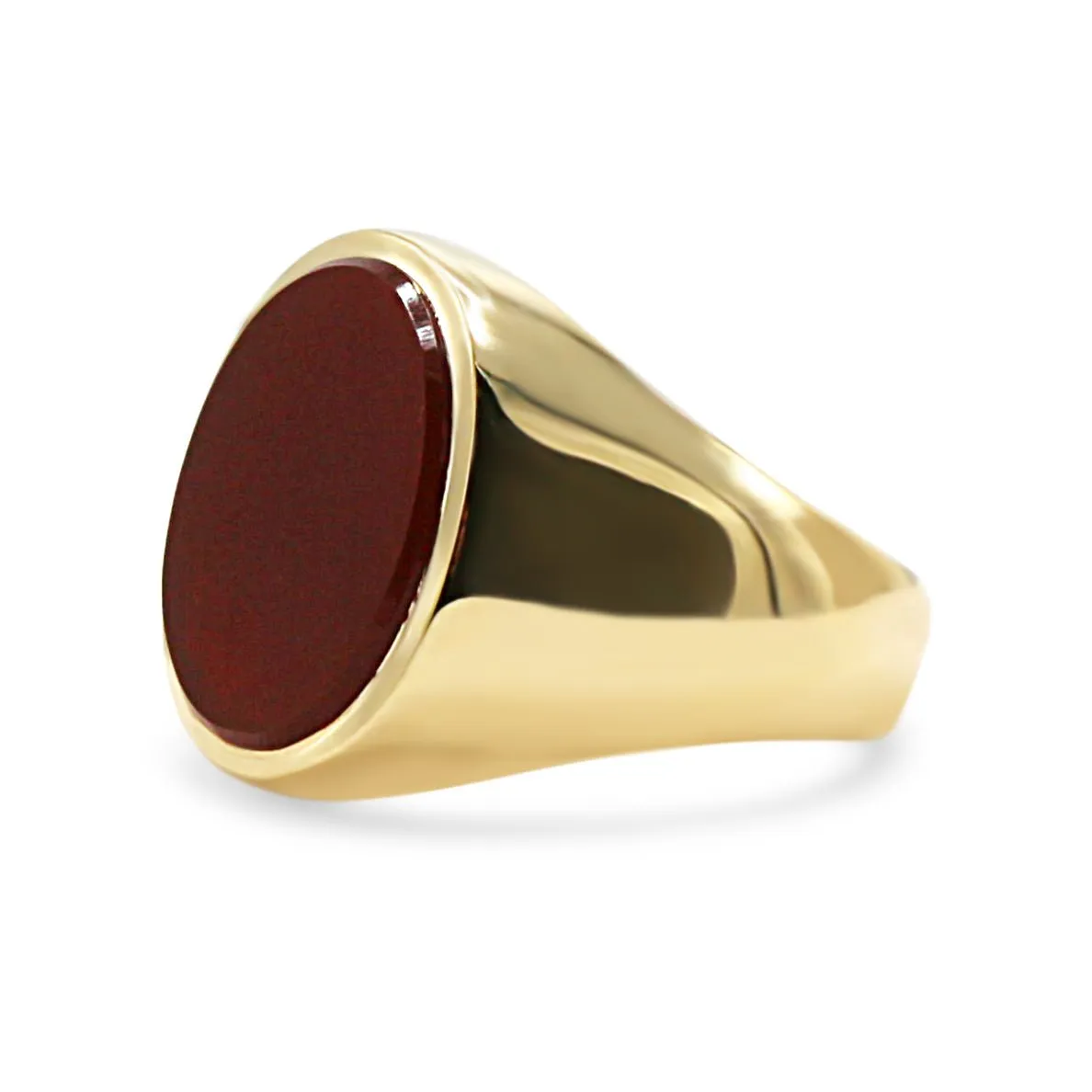 9ct Oval Carnelian Signet Ring