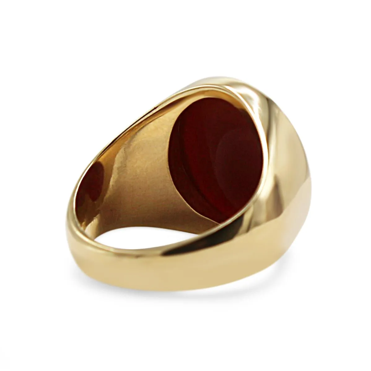 9ct Oval Carnelian Signet Ring