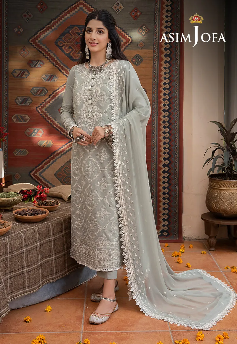 Asim Jofa Shadow Work Lawn Silk Collection – AJSW-20