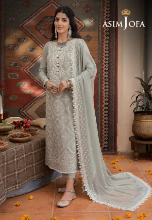 Asim Jofa Shadow Work Lawn Silk Collection – AJSW-20