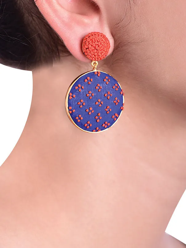 Blue   Orange Sifar Earrings