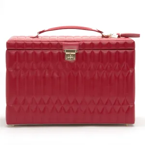 Caroline Extra Large Jewelry Case Red