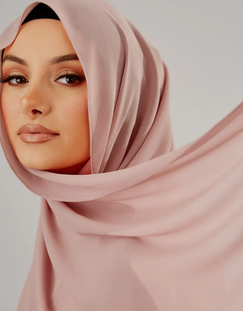 Chiffon Shawl - Shades of Dark Pink