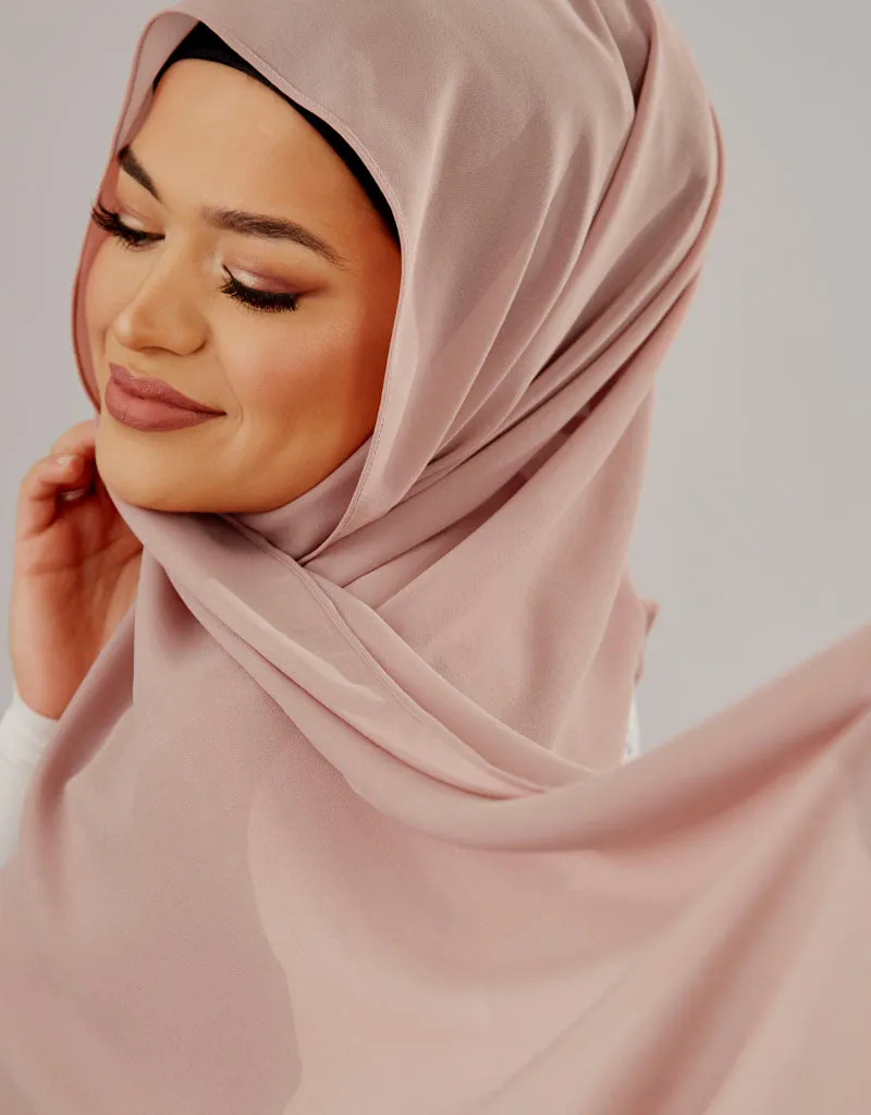 Chiffon Shawl - Shades of Dark Pink