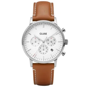 Cluse Brown Aravis Chronograph Men's Watch CW0101502003