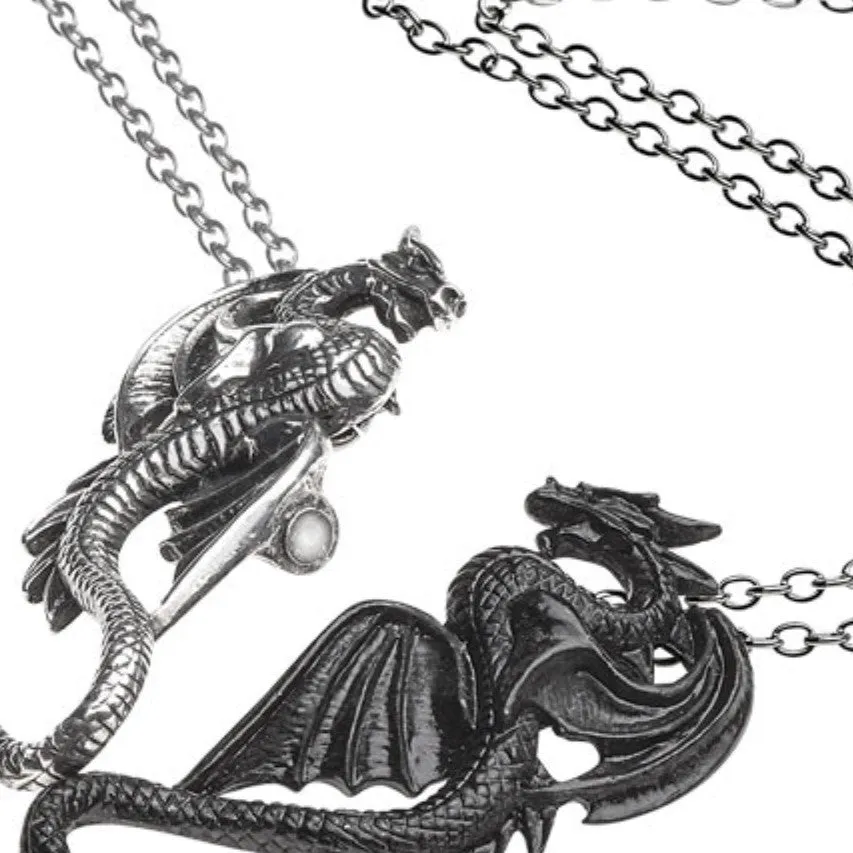 Dragon Tryst Pair of Necklaces