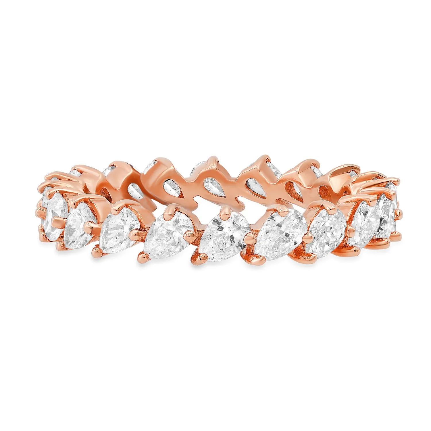 Endless Pear Shape Diamond Eternity Band