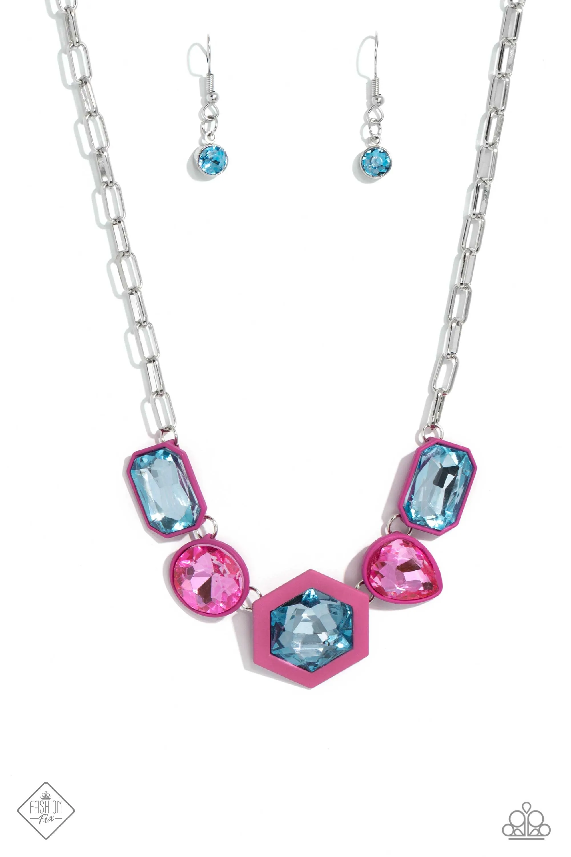 Evolving Elegance - Pink Multi Colored Stones - Paparazzi Accessories