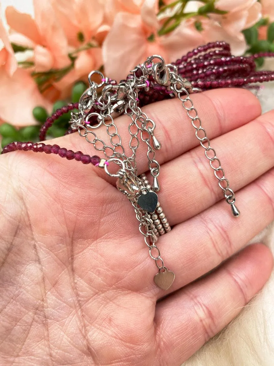 Faceted Garnet Bracelet