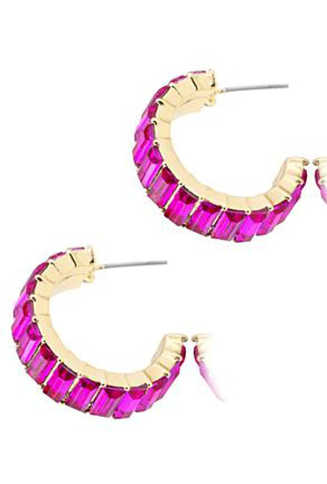 GRAZIELLA - GOLD GEM STONE EARRING