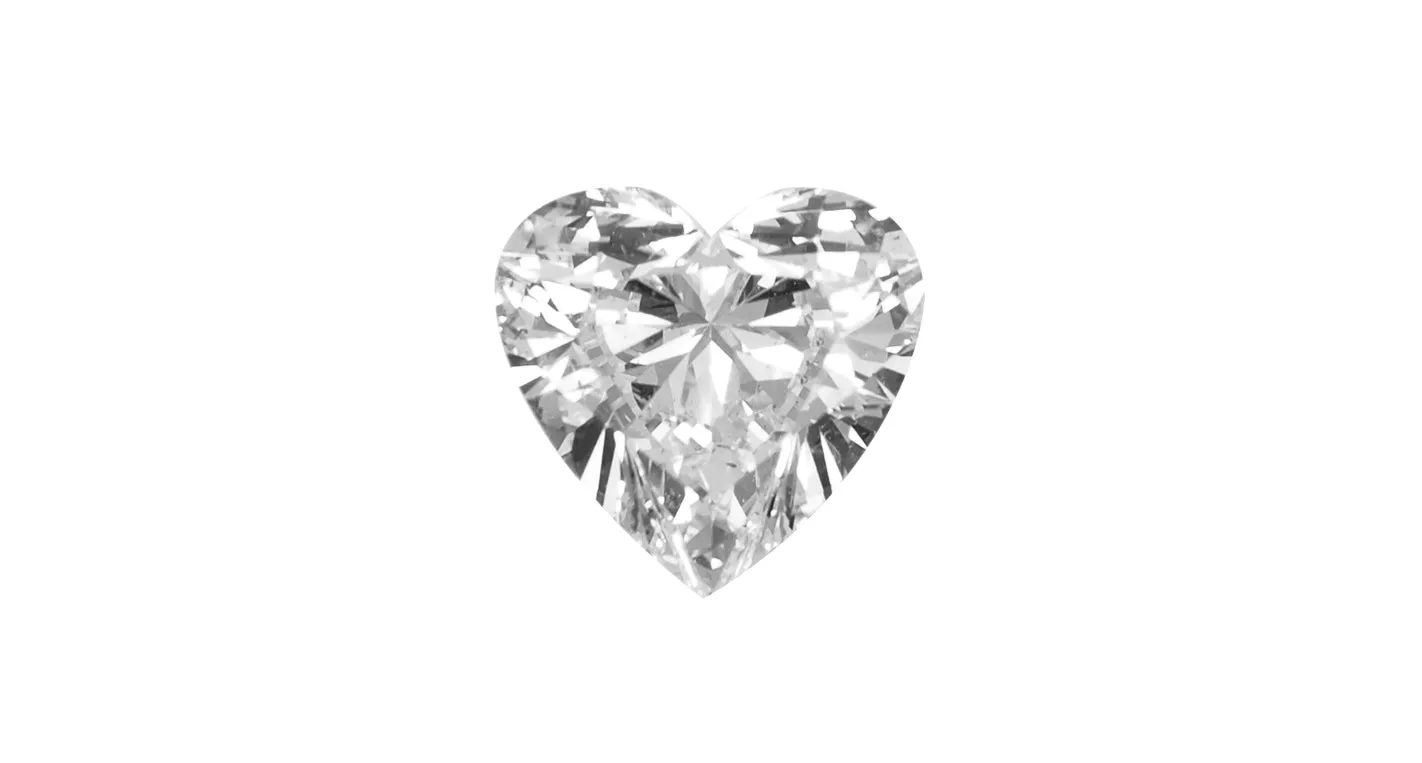 Heart Shape White Diamonds, 1.51ct