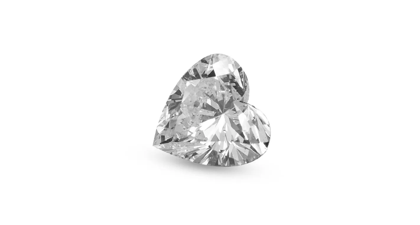 Heart Shape White Diamonds, 1.51ct