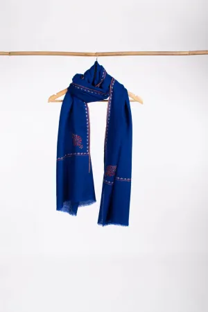 Lightweight Royal Blue Cashmere Scarf - HOPE