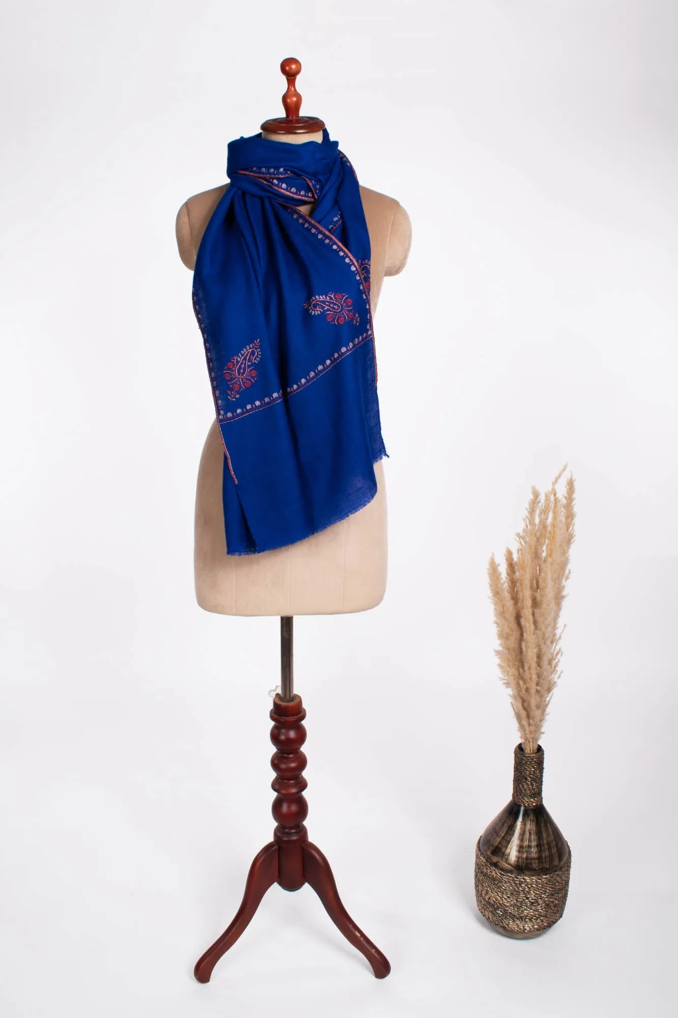 Lightweight Royal Blue Cashmere Scarf - HOPE