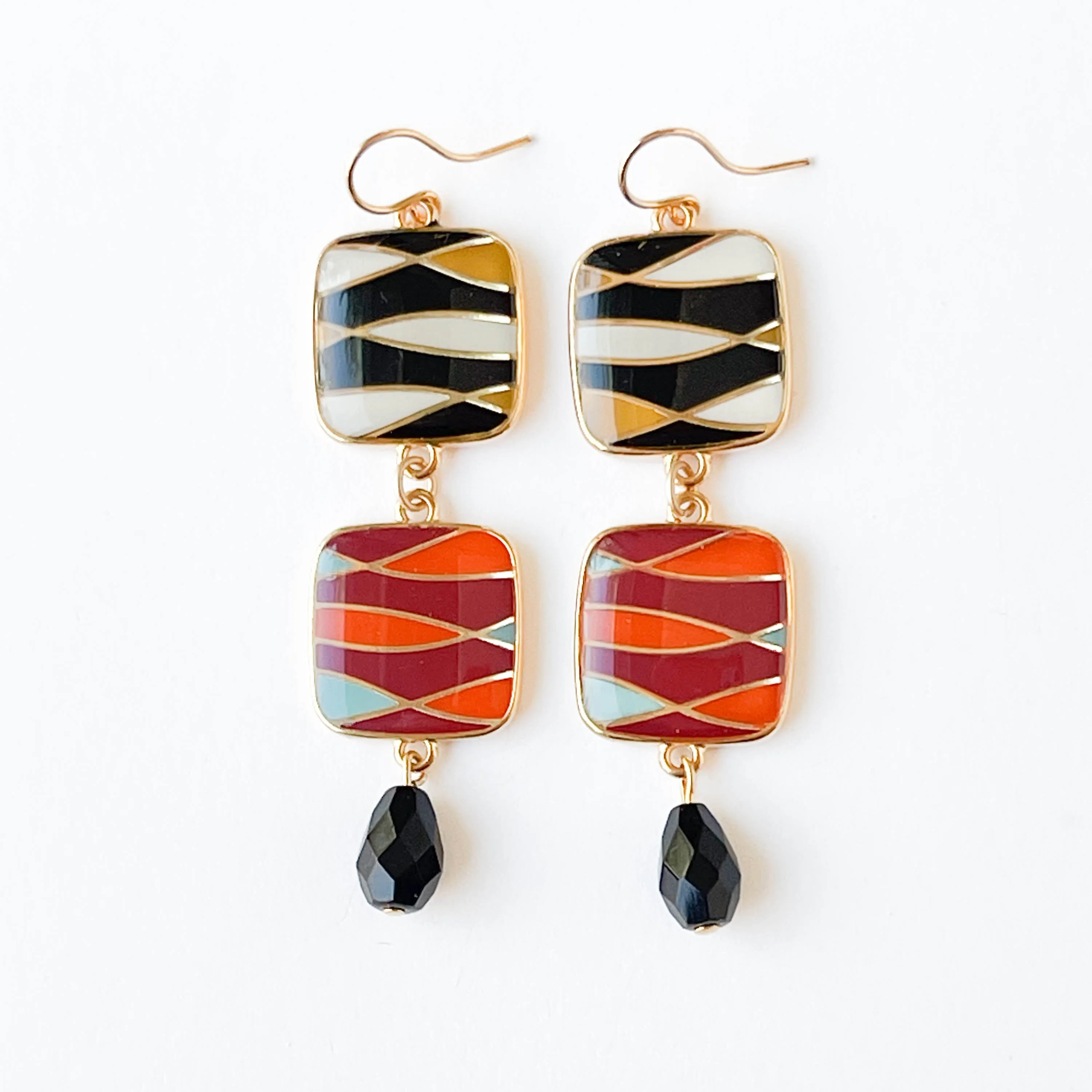 Long Statement Retro Earrings