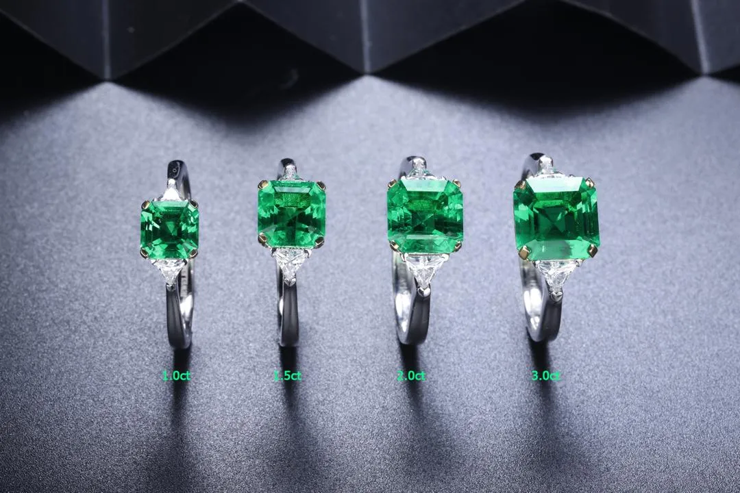 Luxury stunning ladies emerald ring with jewelems stones in two tone 1-3 cts SKU: 6142068