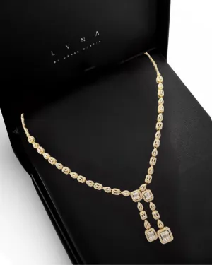 #LVNA2024 |  Grand Golden Statement Diamond Necklace 18ktt