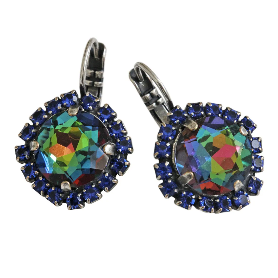 Mariana "Prism Rainbow" Silver Plated Faceted Crystal Statement Earrings, 1137/1R 206222