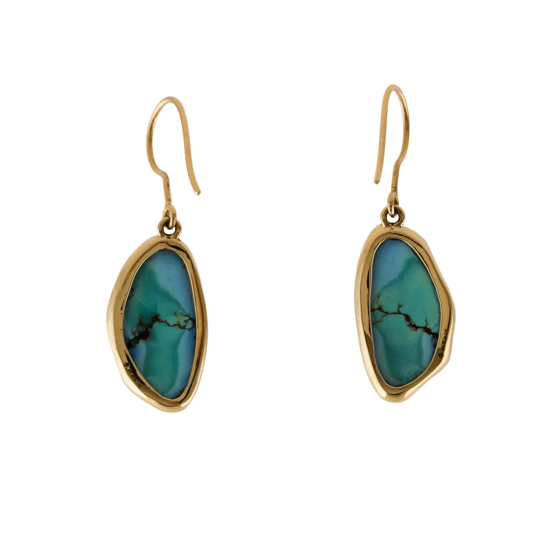 Natural Golden Hills 14k Gold Earrings