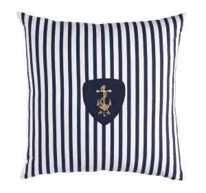 Nautical Stripes 55x55cm Filled Cushion Navy