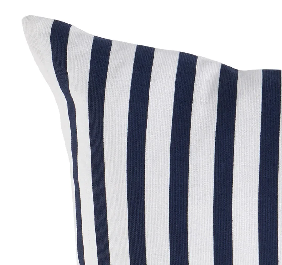 Nautical Stripes 55x55cm Filled Cushion Navy