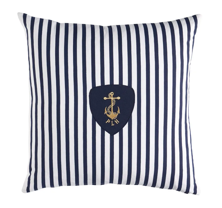 Nautical Stripes 55x55cm Filled Cushion Navy