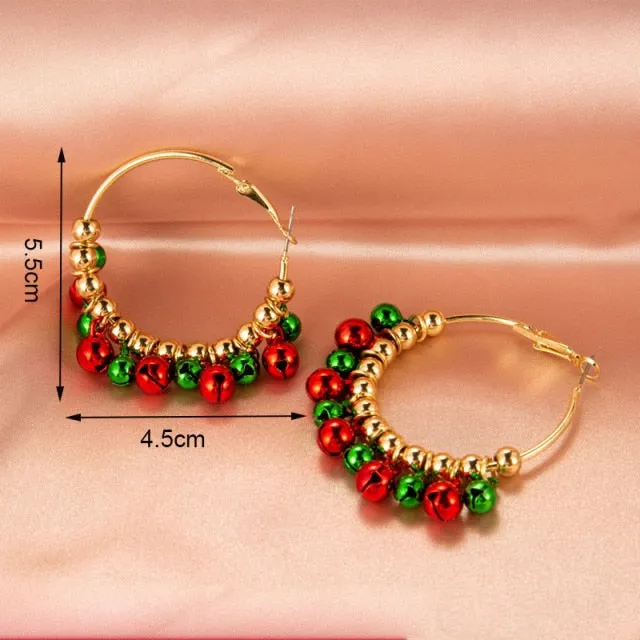 New Trendy Statement Christmas Tree Earrings For Women Santa Claus Snowman Drop Earrings Jewelry Girls Christmas Gifts Wholesale