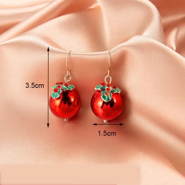 New Trendy Statement Christmas Tree Earrings For Women Santa Claus Snowman Drop Earrings Jewelry Girls Christmas Gifts Wholesale