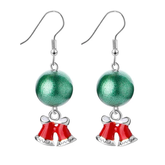 New Trendy Statement Christmas Tree Earrings For Women Santa Claus Snowman Drop Earrings Jewelry Girls Christmas Gifts Wholesale