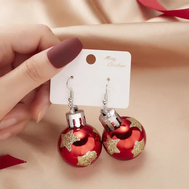 New Trendy Statement Christmas Tree Earrings For Women Santa Claus Snowman Drop Earrings Jewelry Girls Christmas Gifts Wholesale