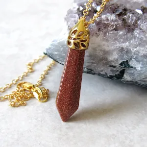 (On Sale!) Goldstone Necklaces