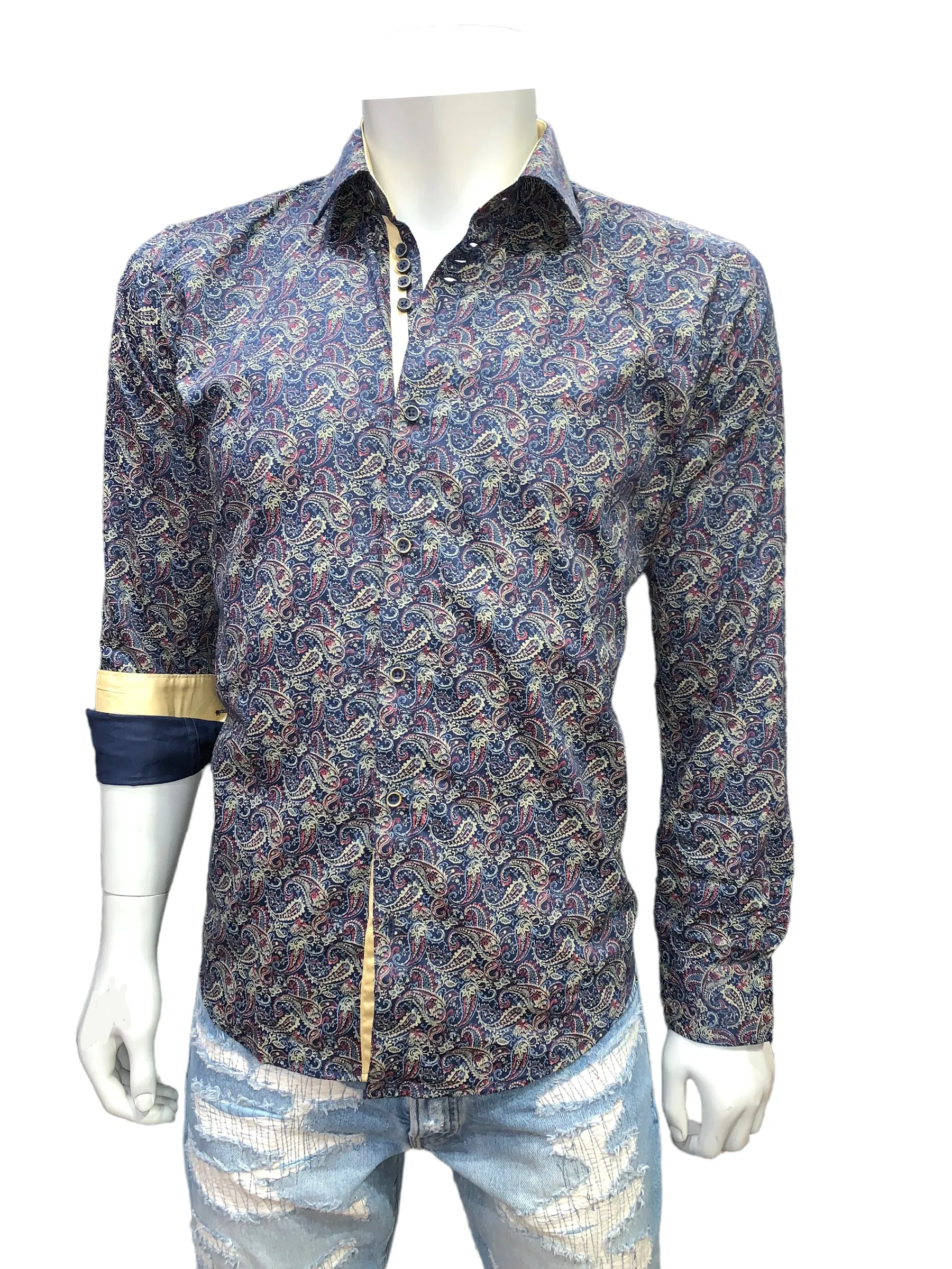 Paisley Long Sleeve Shirt #211380