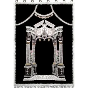 Parochet Of Vilna Gate In Silver Embroidery