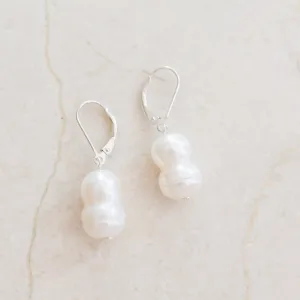 Peanut Pearl Earrings | Unique Freshwater Pearl Design | By Pearly Girls