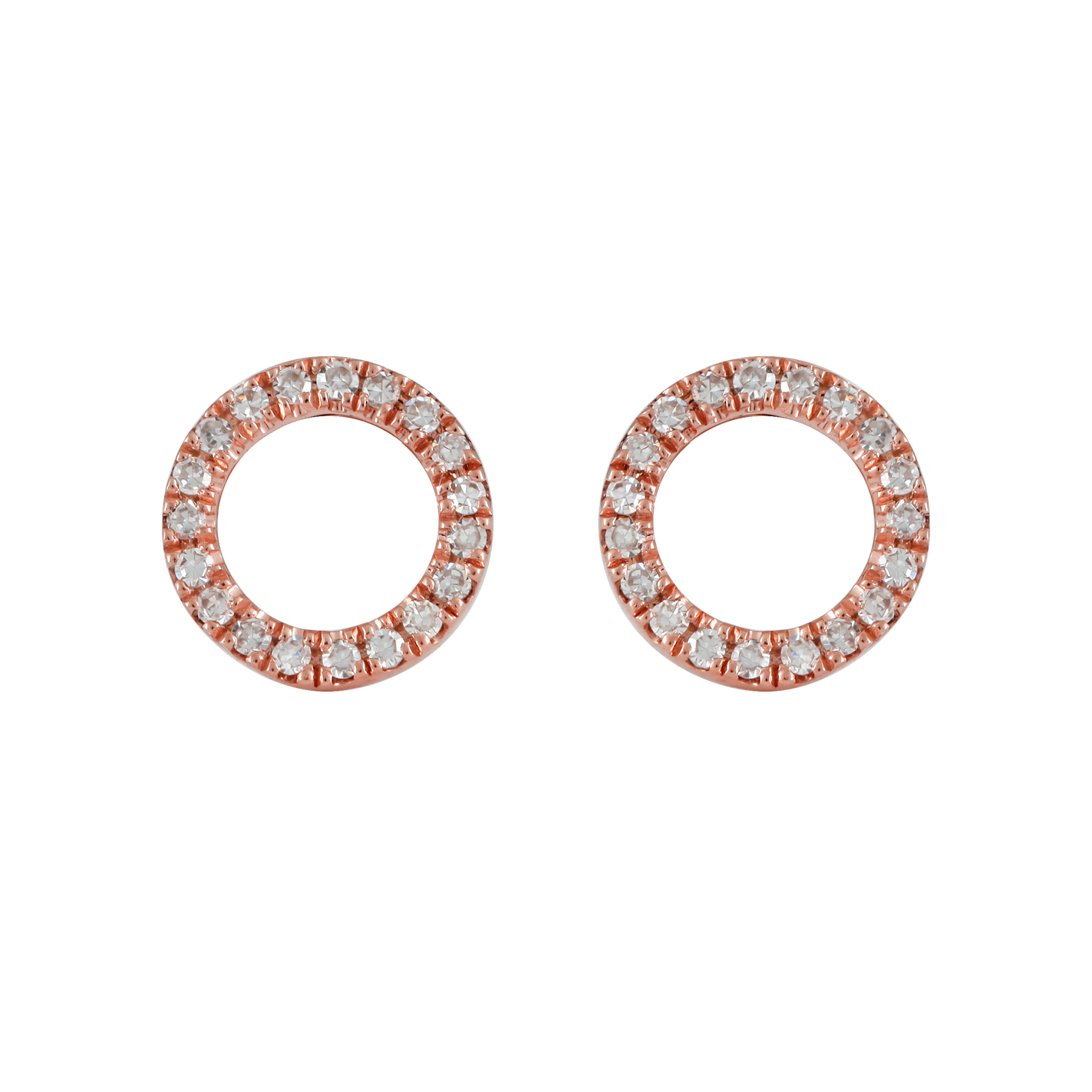 Pink Circle Studs