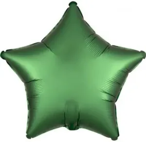 Satin Luxe Emerald Green Star Foil Balloon