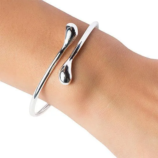 Silver Teardrop Bracelets for Women