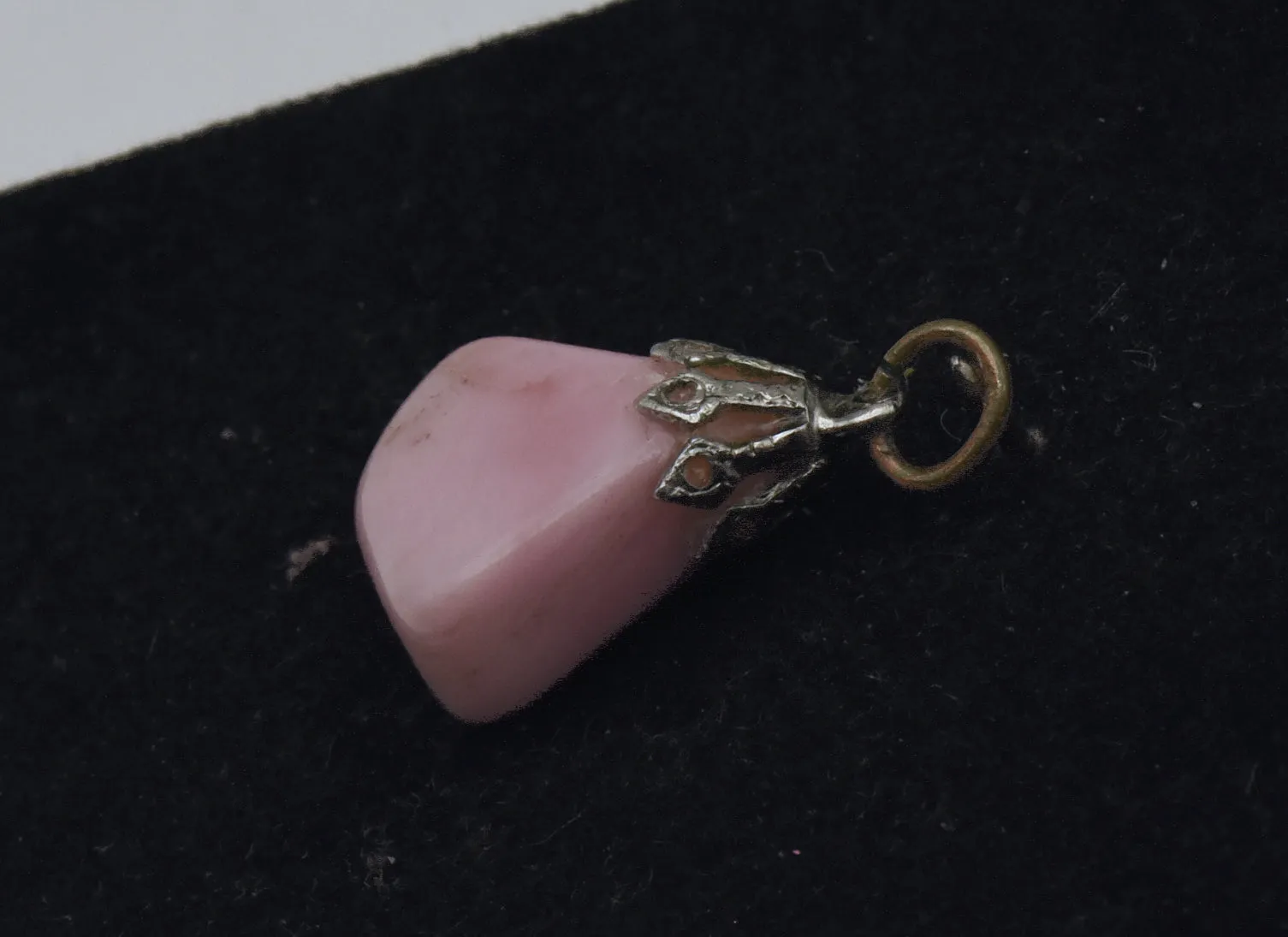 Tumbled Pink Opal Pendant